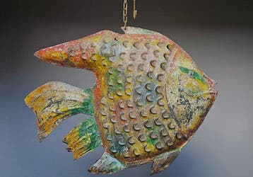 Lamp - Metaal - Metalen Vis-Lantaarn