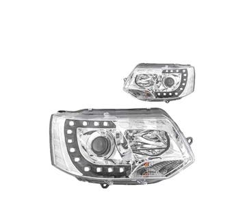 Phares Pour Volkswagen Vw T5 Multivan Caravelle 09-15 Chromé, Verzenden