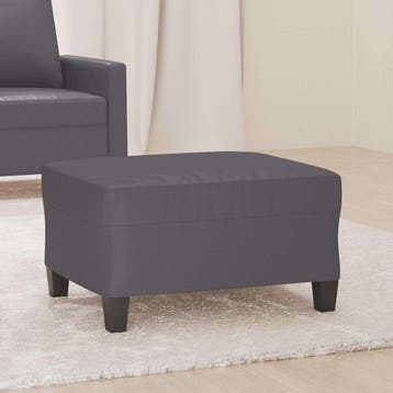 vidaXL Voetenbank 70x55x41 cm kunstleer grijs, Verzenden, Nieuw