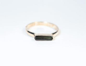 groene tourmalijn ring / nieuw- 2.9 g - (1)