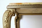 Bijzettafel - Hollywood Regency - Louis XV - Marmer, Messing, Antiek en Kunst