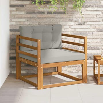vidaXL Buiten Midden Sofa Naturel, Verzenden