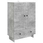 vidaXL Dressoir Beton Grijs 66 x 34,5 x 95 cm Geconstrueerd, Verzenden, Nieuw