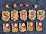 Insigne Vintage set of USSR badges thematic collection -USSR