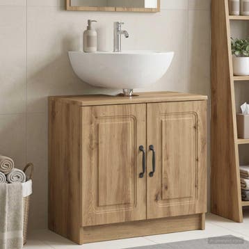 vidaXL Wastafel kabinet voor de badkamer UTRECHT Artisanaal, Verzenden, Nieuw
