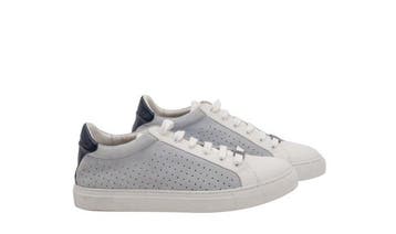 ISAIA NAPOLI - 9 UK - 43 IT - Ice Suede Leather Perforated, Nieuw