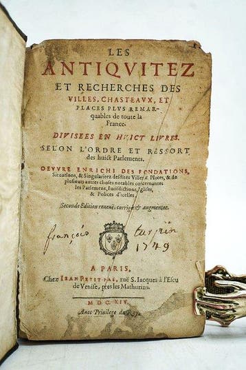 André Du Chesne - Les Antiquitez et recherches des villes,
