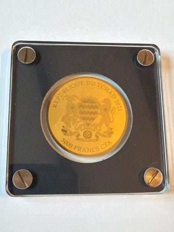 Tsjaad. 5000 Francs Polare Zone 1/200 Oz (.999) (Zonder