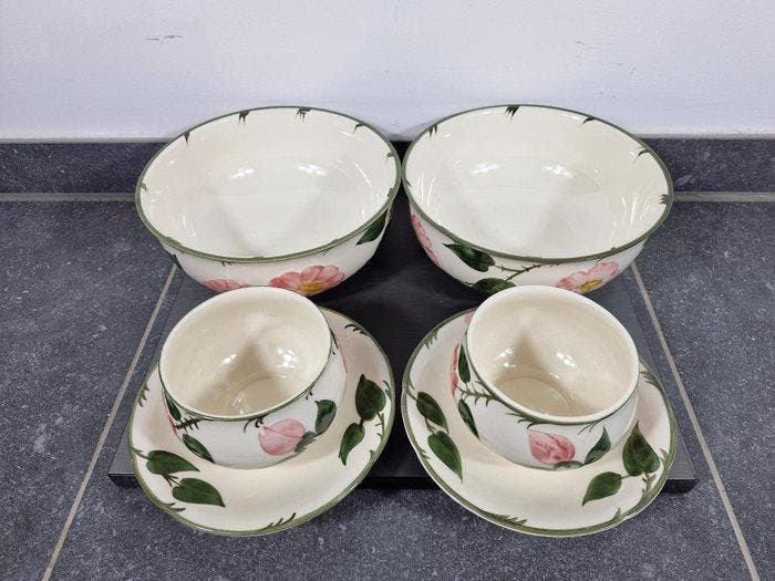 Villeroy & Boch - Soepkom (4) - Wild Rose - Porselein, Antiek en Kunst, Antiek | Meubels | Tafels