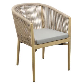 Stoel | VEGA | Aluminium Rotan/Aluminium | Beige |, Verzenden, Nieuw in verpakking