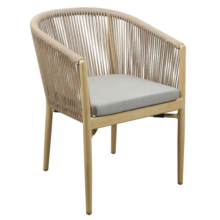 Stoel | VEGA | Aluminium Rotan/Aluminium | Beige |, Articles professionnels, Horeca | Équipement de cuisine, Envoi