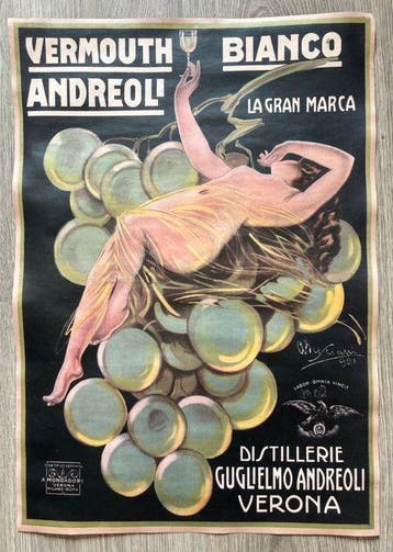 Bresciani - Vermouth Bianco Andreoli Verona Manifesto