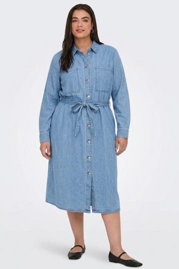 ONLY blousejurk Mary denim48Maat 46/48 (XL) of groter, Verzenden, Nieuw, Maat 46/48 (XL) of groter, Overige kleuren