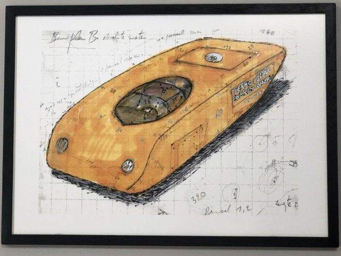 Panamarenko (1940-2019) - Thermo Voltaïc Energy Convertor -, Antiek en Kunst, Kunst | Tekeningen en Fotografie