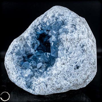 Celestine Druse – Hemel op Aarde in kristalvorm Geode-