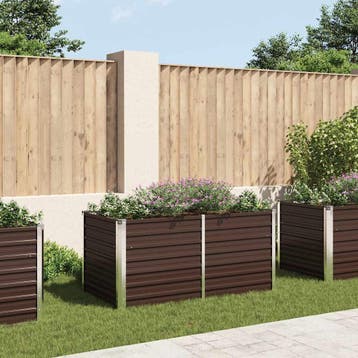 vidaXL Plantenbak verhoogd 160x80x77 cm gegalvaniseerd staal, Verzenden, Nieuw