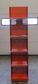 Rek, Display Perfo B43 x D23 x H183cm, oranje, Nieuw, Nieuw in verpakking