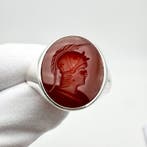 Zonder minimumprijs - Ring met amulet Zilver - 4.00ct. tw.