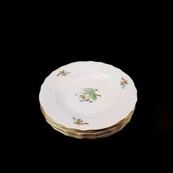 Herend - Dessertservies (6) - Porselein - Roccaile