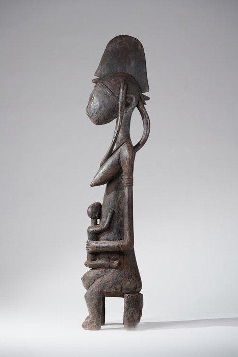 Een houten beeld. - Bamana - Mali, Antiquités & Art, Art | Art non-occidental