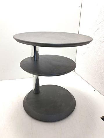 Leolux - Set bijzettafels - Cyclo - Hout, Verchroomd - 7,6