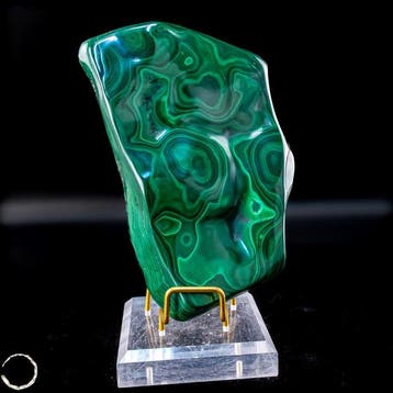 Malachiet Vrije Vorm – Expressieve natuurkunst in intens