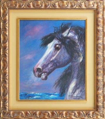 Giovan Francesco Gonzaga (1921-2007) - Testa di corsiero