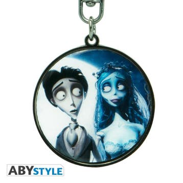 Corpse Bride Victor & Emily Metalen Sleutelhanger 3.5 cm, Verzamelen, Ophalen of Verzenden, Nieuw