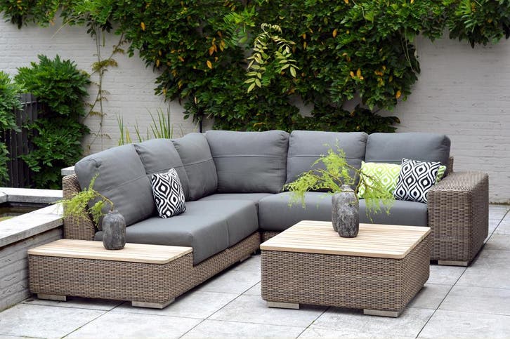 4 Seasons Outdoor Kingston hoekbank pure SALE |, Tuin en Terras, Tuinsets en Loungesets