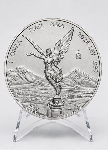 Mexico. 1 Onza 2024 Libertad – 1 oz Silver Coin – .999 Fine, Postzegels en Munten