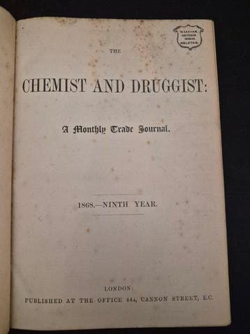 Various - The Chemist and Druggist: A Monthly Trade Journal