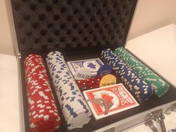 Bordspel - Set de poker - aluminium
