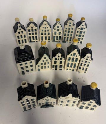 KLM-huisje - Bols - Set van 15 KLM huisjes – diverse nummers, Antiek en Kunst
