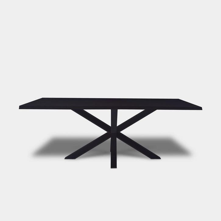 Tafel Boomstam eikenhout  Matrix hout  160x90, Huis en Inrichting, Tafels | Eettafels