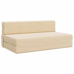vidaXL Opvouwbare Sofa Bed Matras Crèmekleurig 152 x 86,5 x, Verzenden, Nieuw