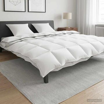 vidaXL Dekbed 240 x 220 cm 100% katoen Wit, Verzenden, Nieuw