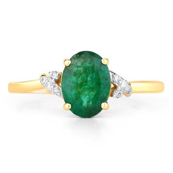 Zonder minimumprijs - Ring - 14 karaat Geel goud - 1.11ct.