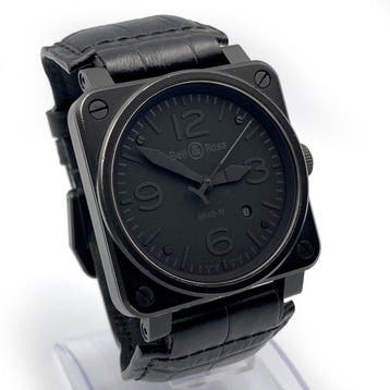 Bell & Ross - BR 03 - Phantom Matte Black - Heren -, Handtassen en Accessoires, Horloges | Heren, Nieuw