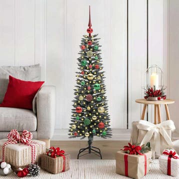 vidaXL Kunstkerstboom met 150 LED Groen 120 cm PVC en, Verzenden