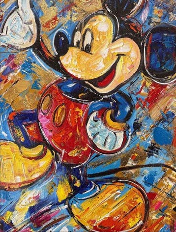 Nguyn Vit Lâm (1993) - The Mickey Legacy (10) 80 60 cm., Antiek en Kunst, Kunst | Schilderijen | Modern