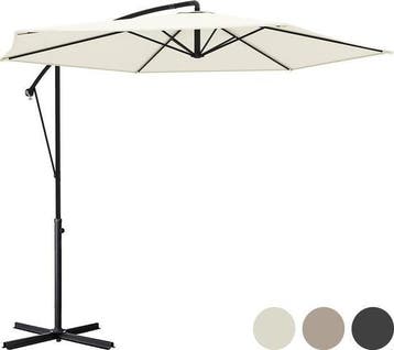 2dekans | LifeGoods Zweefparasol - tot 8 Personen - Ø300cm -, Ophalen of Verzenden