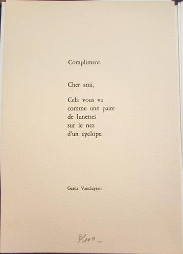 Camille De Taeye (XX) - Aménophis N°8/100, Hommage à Gerda