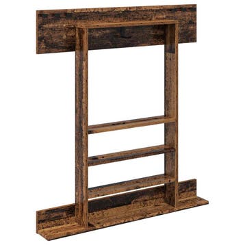 vidaXL Biljartkeu-stand Bewerkt hout 93 x 12 x 103 cm Oud, Verzenden