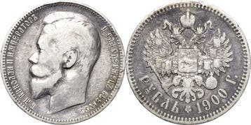 Rubel 1900, Russland Nikolaus Ii 1894-1917, Verzenden