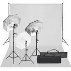 vidaXL Fotostudioset met verlichtingsset en achtergrond, Verzenden, Nieuw