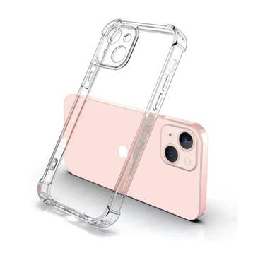 iPhone 15 Transparant Bumper Hoesje - Flexibel Silicoon Case, Télécoms, Téléphonie mobile | Housses, Coques & Façades | Apple iPhone