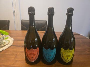 2000 Dom Pérignon, Andy Warhol, First Edition. Red, blue and