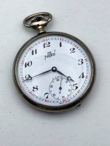 neri - fs ferrovie dello stato pocket watch unitas -, Nieuw