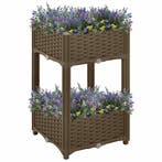 vidaXL Plantenbak verhoogd 40x40x71 cm polypropyleen, Tuin en Terras, Bloempotten, Verzenden, Nieuw