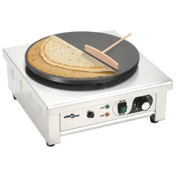 vidaXL Elektrische crêpemaker met lekbakje 40 cm 3000 W, Verzenden, Nieuw